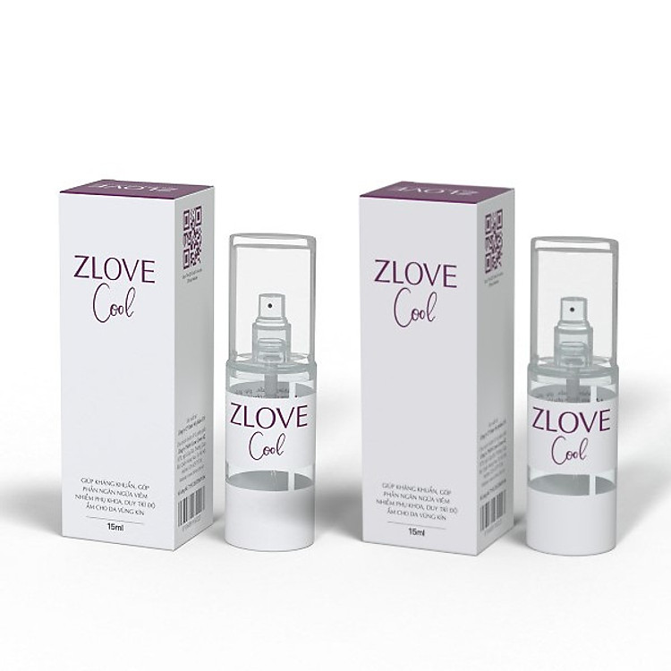 Combo 2 Xịt Kháng Khuẩn ZLOVE COOL - Ngăn Ngừa Viêm Nhiễm Phụ Khoa - Làm Sạch, Dưỡng Ẩm, Giúp Săn Chắc Vùng Kín (15 ml)