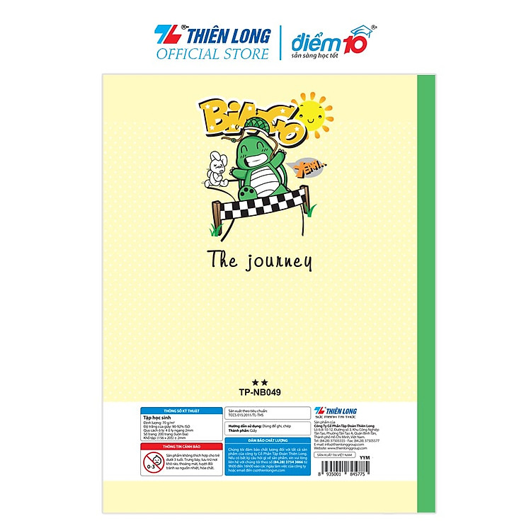 Tập Học Sinh 200 Trang 4 Ô Ly Ngang Điểm 10 (5-10 Tập) - Ảnh 4