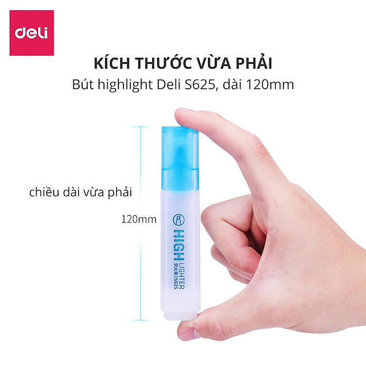 Bút highlight nhấn dòng Deli S625 (4 màu) - Ảnh 7