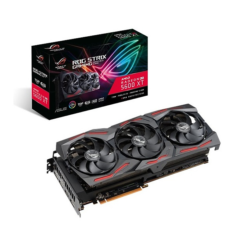 Card màn hình VGA ASUS ROG-STRIX-RX5600XT-T6G-GAMING GDDR6 6GB 192-bit - Hàng Chính Hãng
