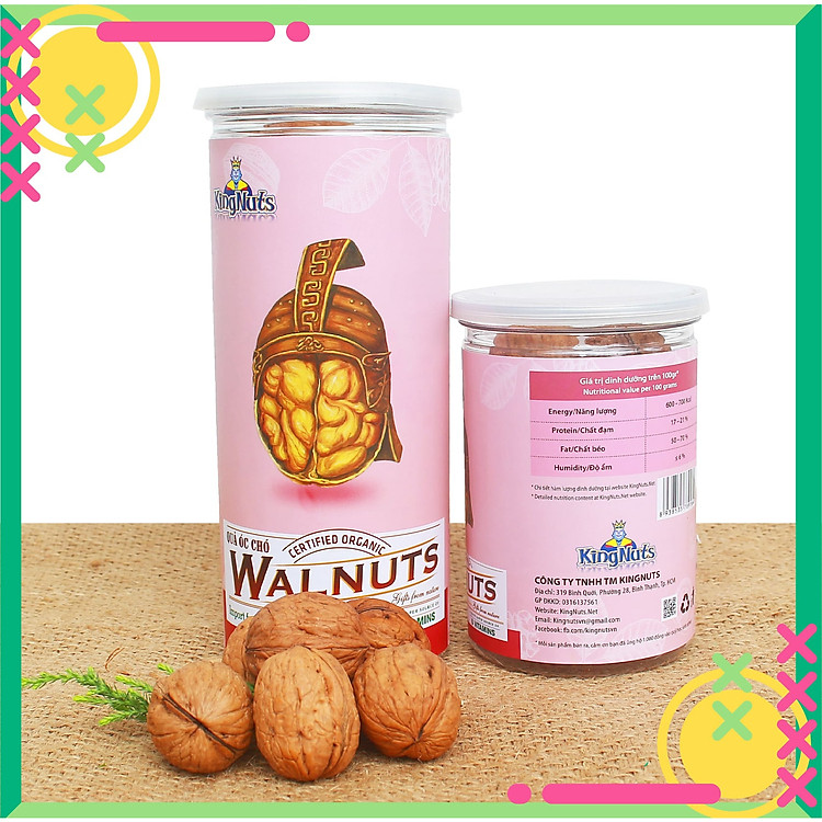 Quả Óc Chó Vàng KingNuts 300g - Nhập Khẩu Mỹ. Hàng Loại 1, Cao Cấp, Không Chất Bảo Quản, Giàu Chất Béo Tốt
