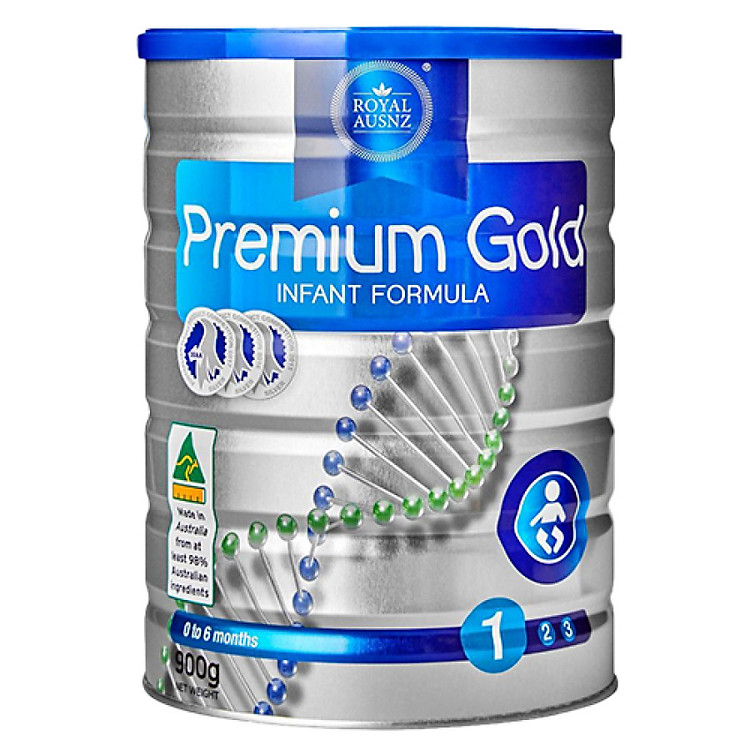 Sữa hoàng gia Úc Royal AUSNZ cho trẻ từ 0 - 6 tháng tuổi Premium Gold 1 Infant Formula