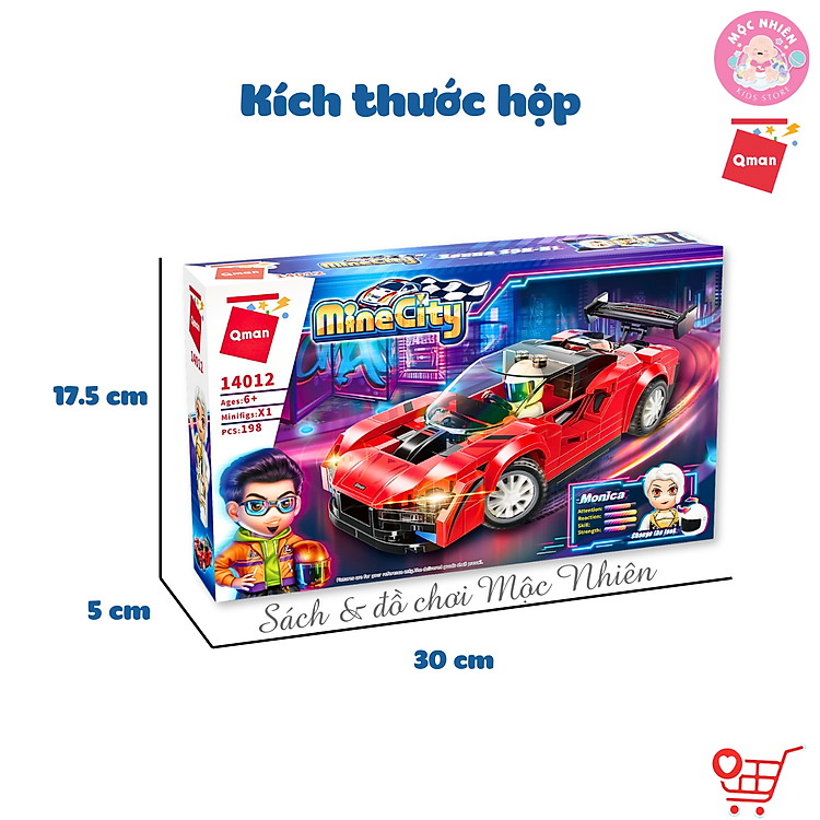 Đồ chơi xếp hình Qman xe đua Chính hãng Giá rẻ - Hình ảnh 3