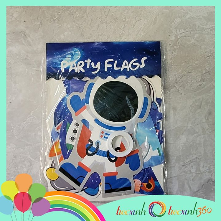 Dây chữ Happy Birthday chủ đề không gian - M1 - Ảnh 4