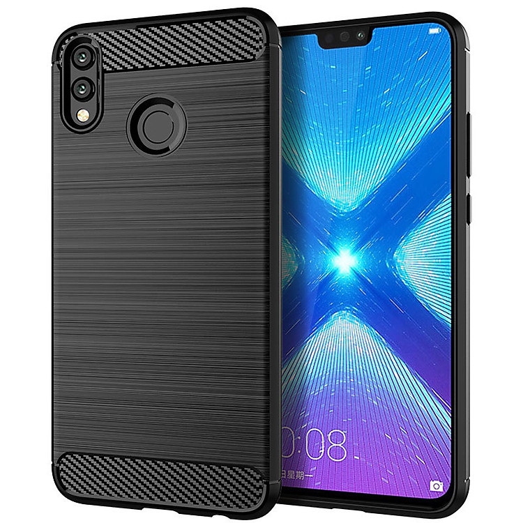 Ốp Lưng Dẻo Dành Cho Honor 8X Vân Xước Chống Sốc - Hàng chính hãng