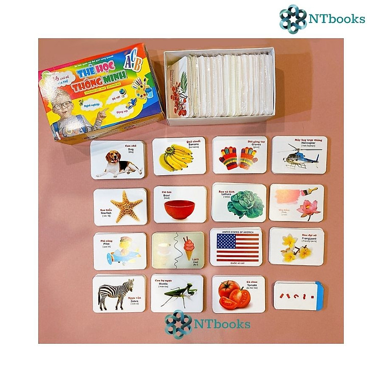 Bộ Thẻ Học Thông Minh – 416 Thẻ Flashcards Tiếng Anh (16 Chủ Đề)