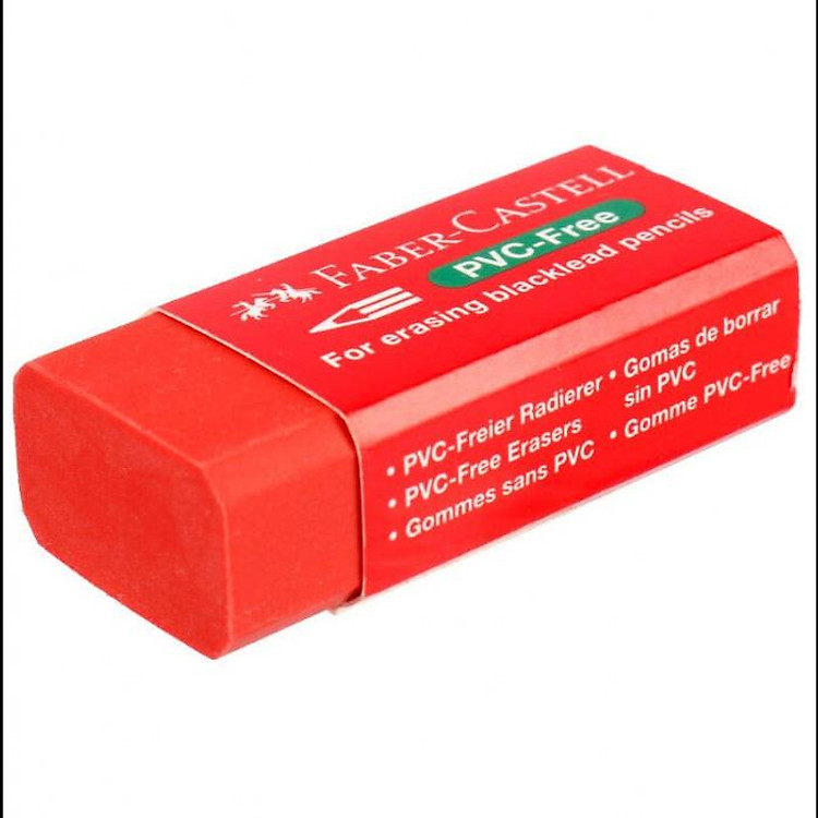 Gôm Tẩy Faber-Castell 189531 - Màu Đỏ - Ảnh 3