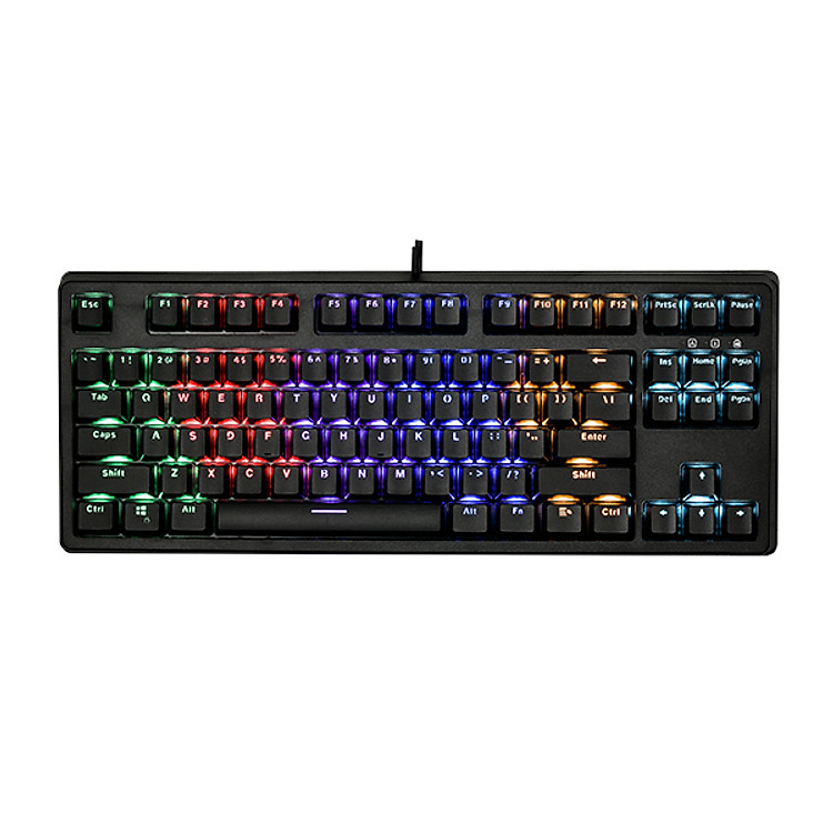 Bàn phím chơi game cơ E-DRA EK387L Rainbow - Hàng Chính Hãng