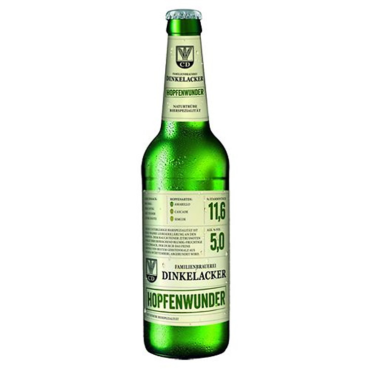 Chai bia Dinkelacker Hopfenwunder 5.0% (330ml)