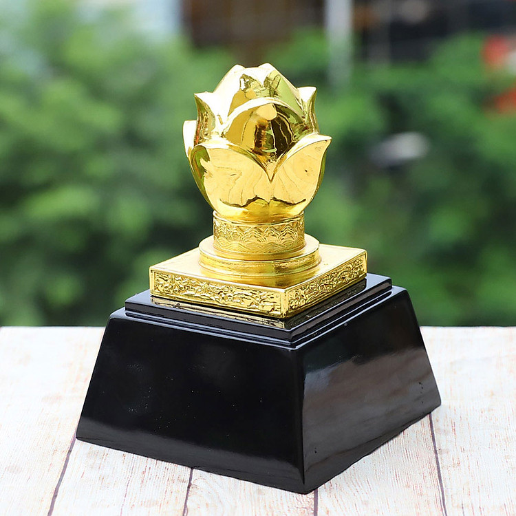 Đài Hoa Sen Mạ Vàng - Quà Tặng Lưu Niệm Việt Nam - Ảnh 2