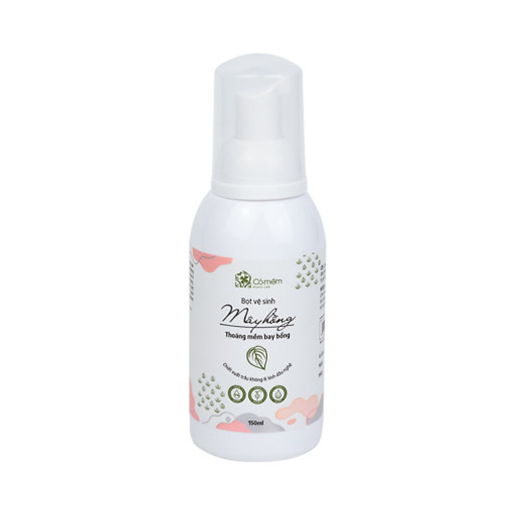 Bọt vệ sinh phụ nữ Mây Hồng Cỏ Mềm Giảm Viêm Ngứa Chiết Xuất Thiên Nhiên Từ Trầu Không An Toàn Dịu Nhẹ Cho Cả Mẹ Bầu 150ml