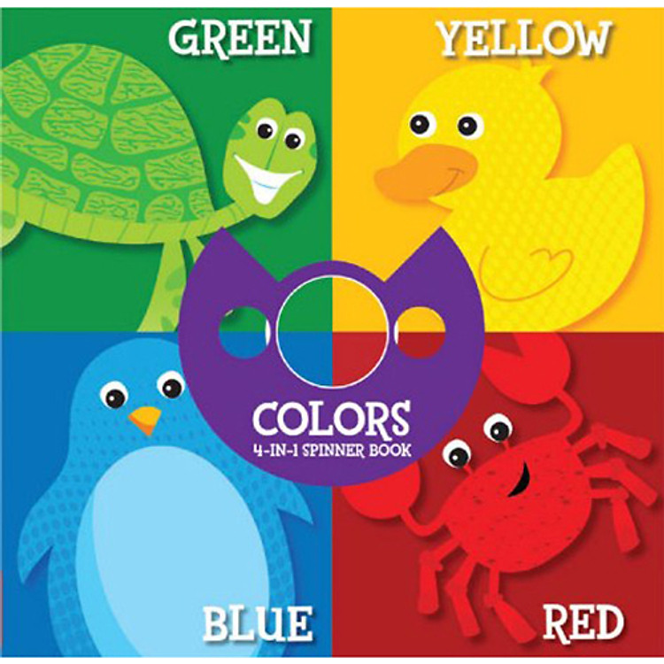 Sách Four-In-One: Colors (4-In-1 Spinner Book)
