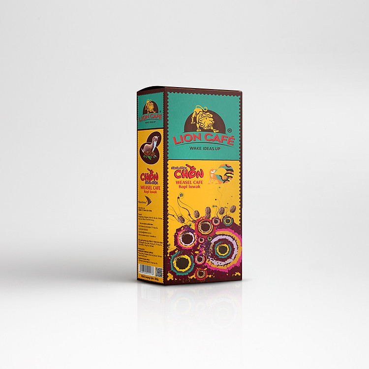 LION CAFE - Cà phê chế phin - Chồn sành điệu - Hộp 500g