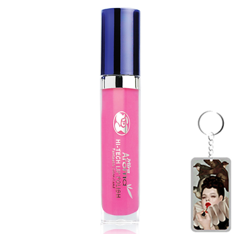 Son bóng dưỡng môi Mira Aroma Hi-Tech Lip Polish Hàn Quốc (6g) No.5 tặng kèm móc khoá