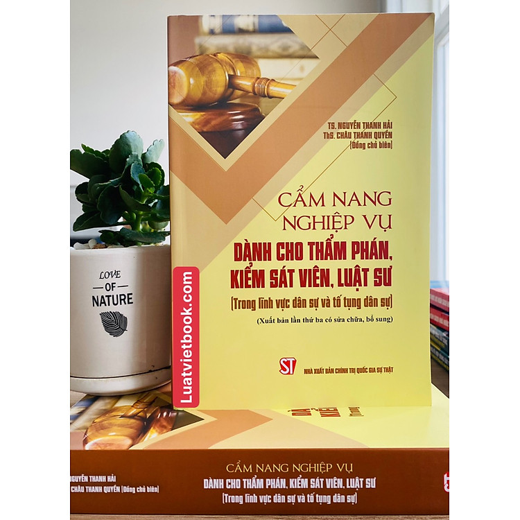 Cẩm Nang Nghiệp Vụ Dành Cho Thẩm Phán, Kiểm Sát Viên, Luật Sư (Xuất bản lần thứ ba có sửa chữa, bổ sung) - Ảnh 6
