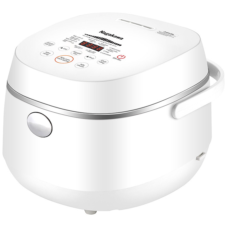 Nồi Cơm Điện Tử Cảm Ứng Nagakawa NAG0136 - Giảm tinh bột - Lòng niêu chống dính - 11 chức năng (1.2L - 500W) - Hàng Chính Hãng