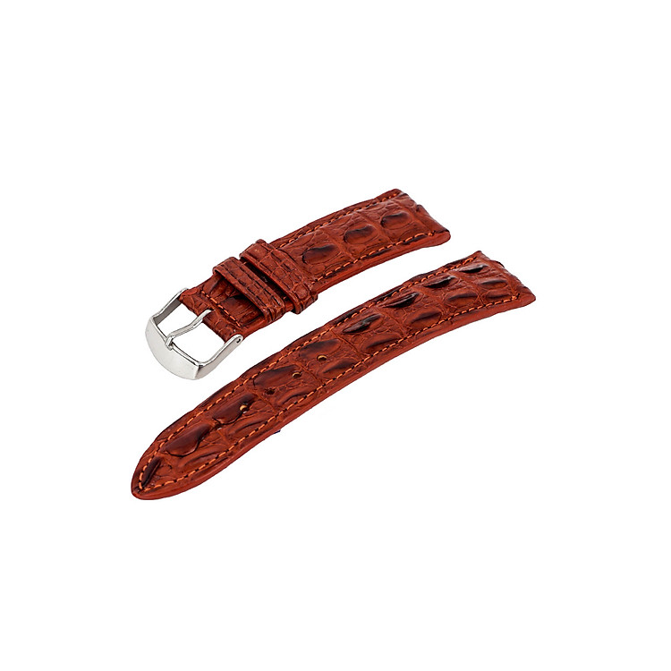 Dây đồng hồ nam da cá sấu thật gai nổi