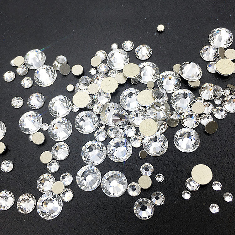 Bịch Hạt đá pha lê trộn Mix size từ SS3-SS20 (Tặng bút chấm đá)