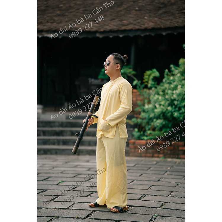 Bộ Bà ba vàng nam bộ - Có bộ bà ba Bigsize- may sỉ bà ba toàn quốc - May bộ bà ba theo yêu cầu