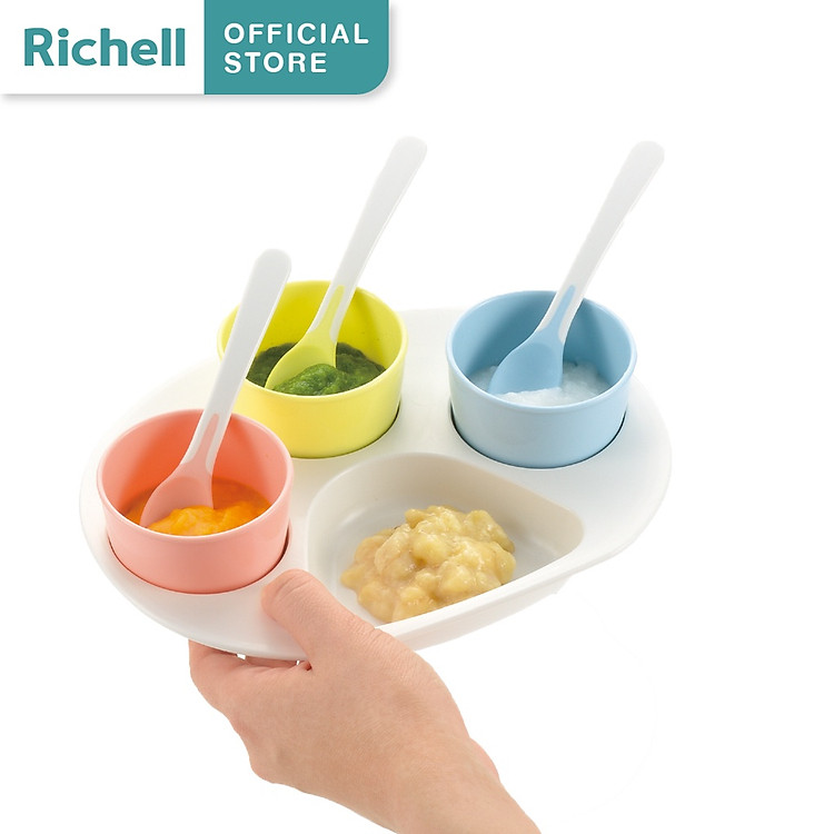 Bộ ăn dặm khởi đầu TLI Richell Chính hãng Tiết kiệm - Hình ảnh 3
