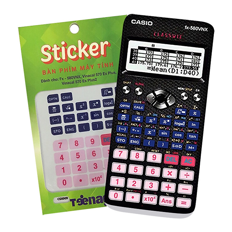 Sticker Bàn Phím Máy Tính Casio/Vinacal CSX009