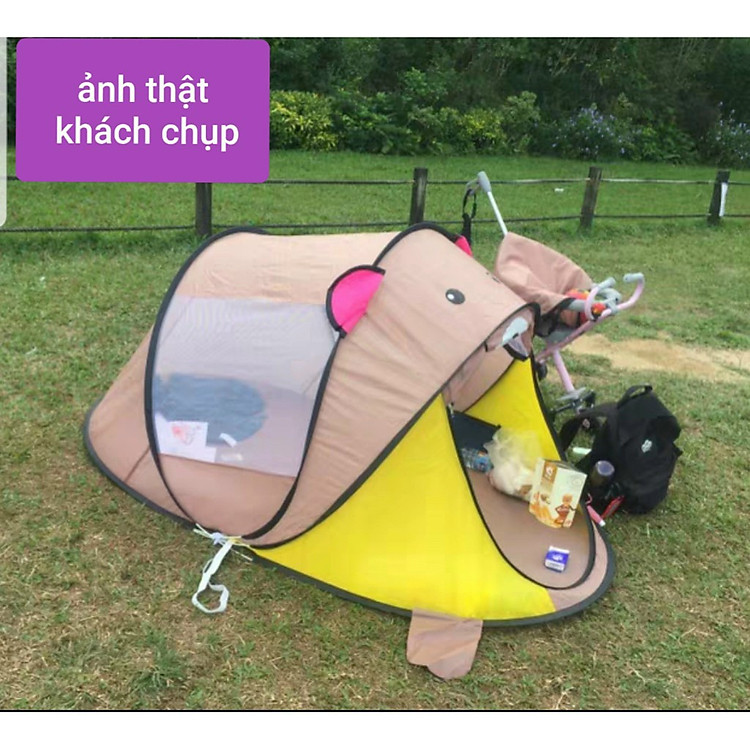 Lều tự bung hình thú cho bé DORON Chính hãng Giá rẻ - Hình ảnh 4