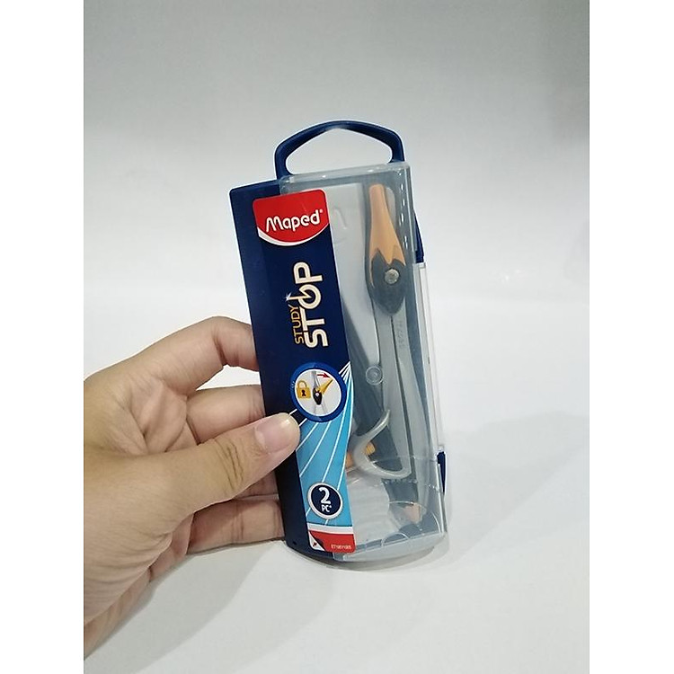 Compa Học Sinh Chì Kẹp Maped 195210 - Màu Cam - Ảnh 3