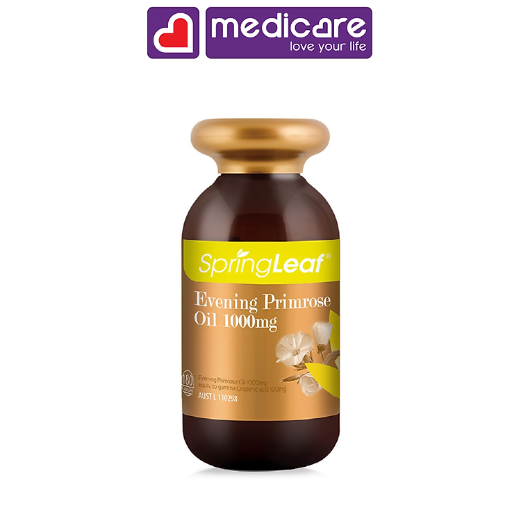 Viên Uống SPRINGLEAF Tinh Dầu Hoa Anh Thảo 1000mg Hộp 180 viên
