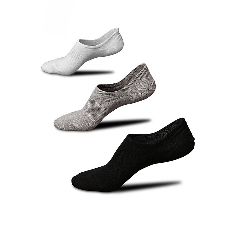 Combo 3 đôi vớ tất nam big size cỡ lớn 44-48 dành cho giày tây và giày thể thao - V005