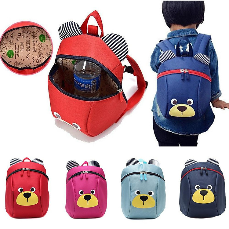 Children Cartoon Figure Anti Lost Backpack Safety Harness Leash Strap Bag for Walking Toddler Kids