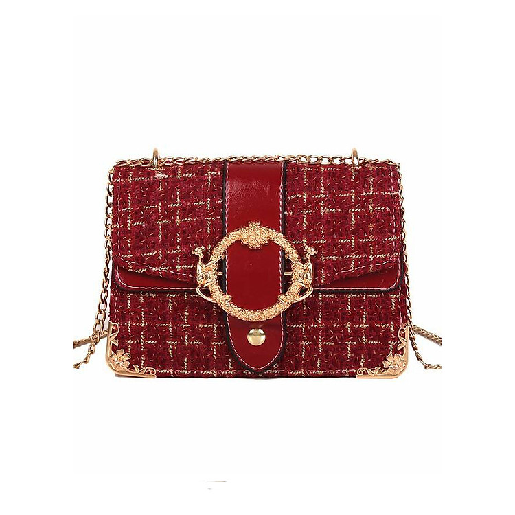 Túi Đeo Chéo Nữ Dạ Nẹp Viền BT52