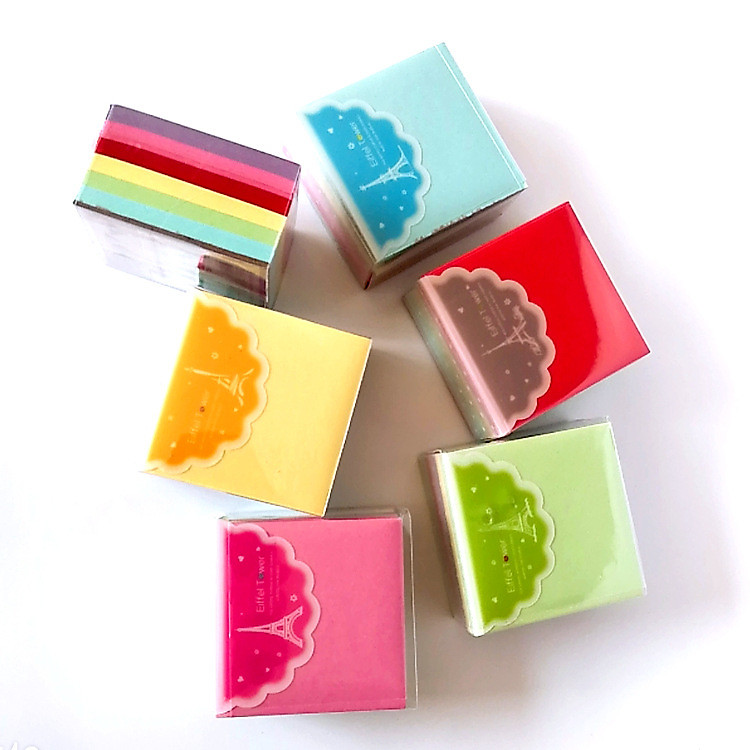 COMBO 2 tập Giấy xếp hạc cỡ lớn 6,4cm (khoảng 300 tờ/tập)