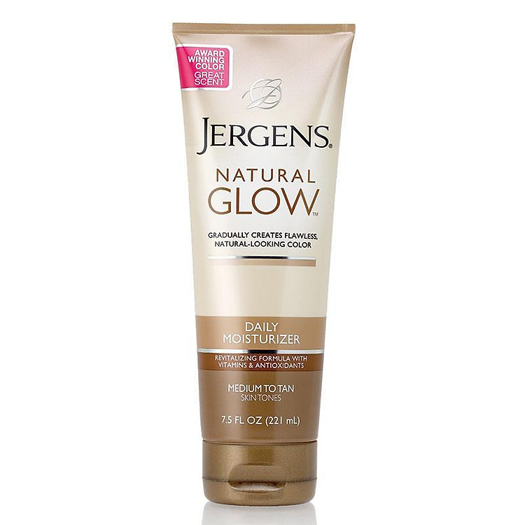 Jergens Natural Glow Daily Moisturiser Medium to Tan Skin Tones 221ml