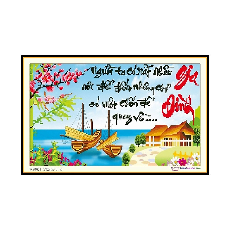 Tranh đính đá tự làm trang trí cho ngôi nhà của bạn thêm phong phú nhiều mẫu kích thước lớn