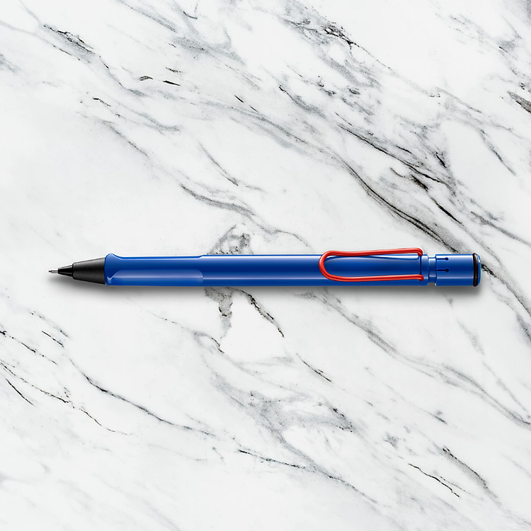 Bút chì LAMY Safari Blue Red Clip - Ảnh 4