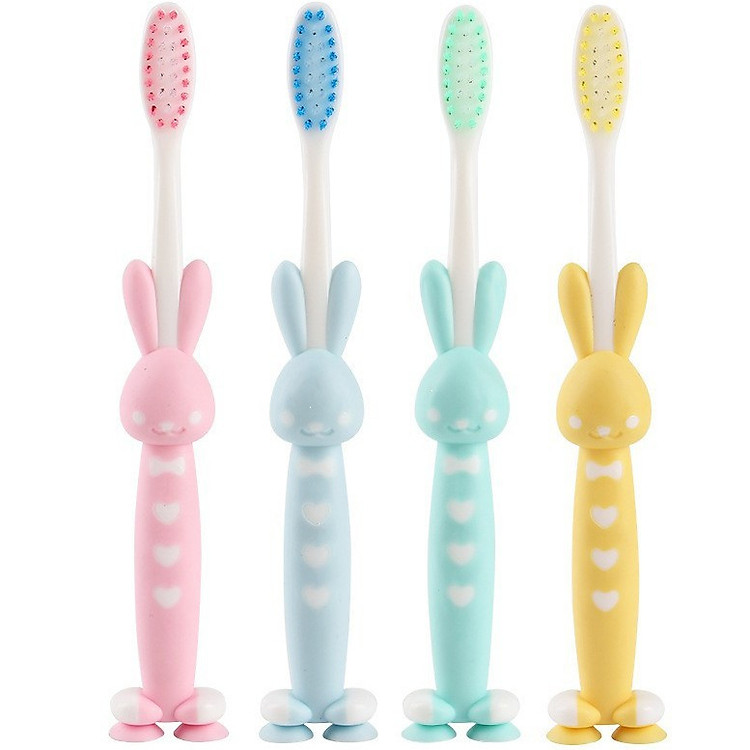 Set 04 bàn chải đánh răng hình thú xuất Nhật cho bé