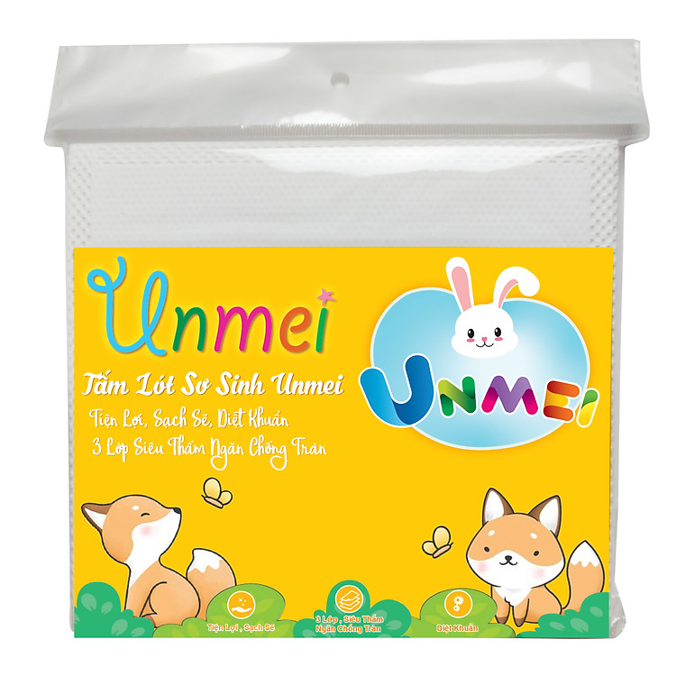 Combo 5 Bịch Tấm Lót Xu Sơ Sinh Unmei Chính hãng Ưu đãi - Hình ảnh 3