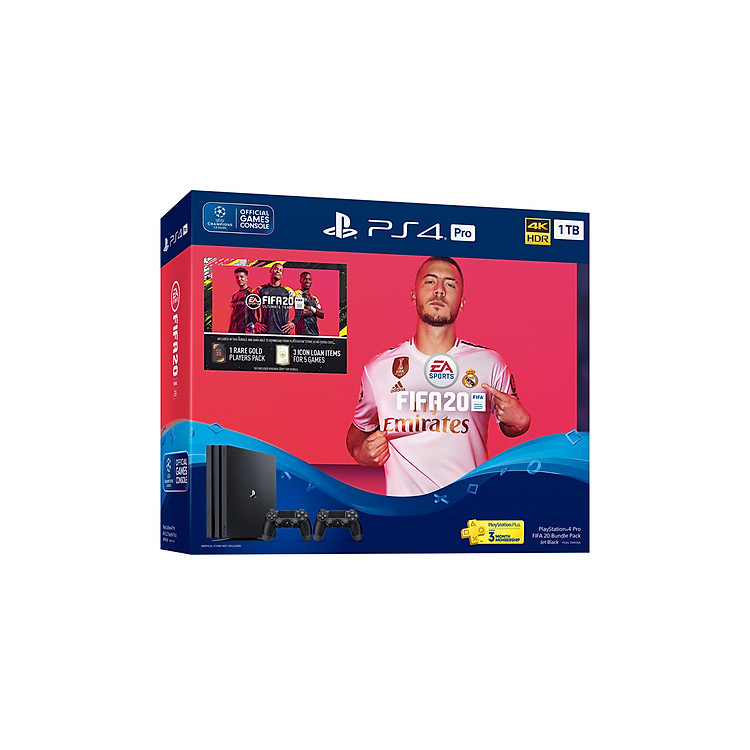 Máy PS4 Pro FIFA 20 Bundle 2 Tay cầm dualshock 4 -Hàng chính hãng