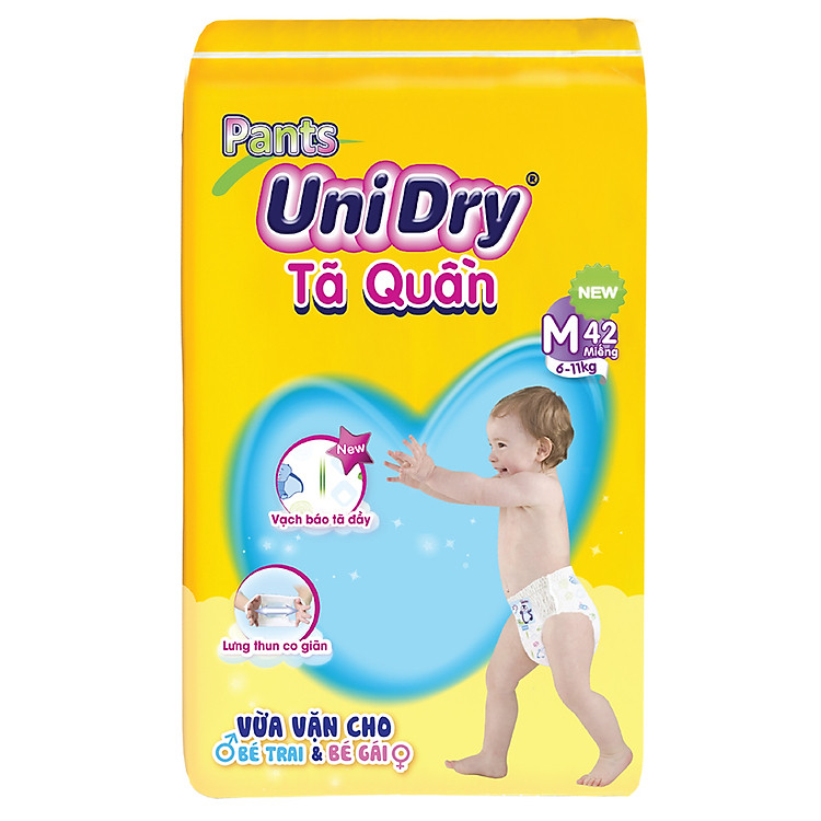 Tã Quần UniDry Gói Đại M42 (42 Miếng)