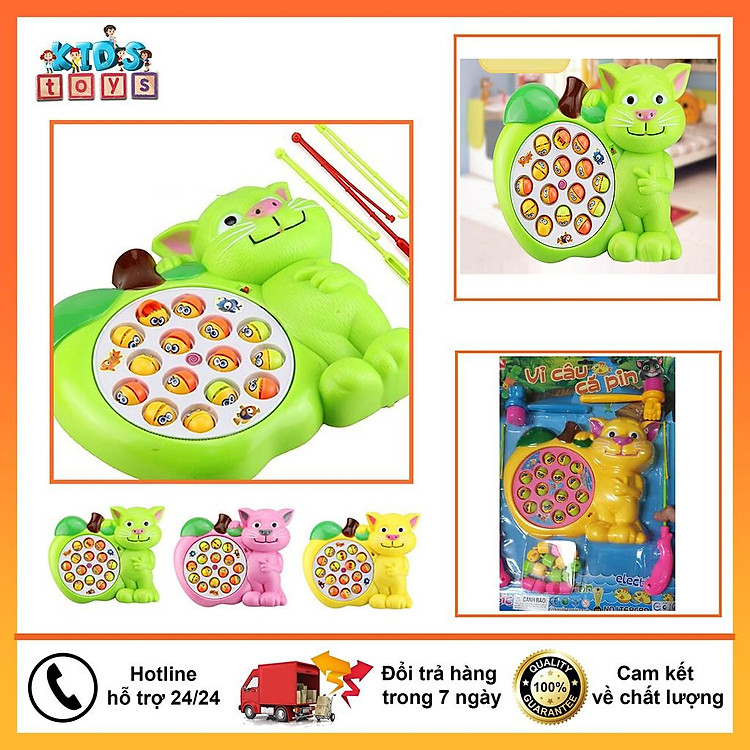 Đồ chơi câu cá và đập chuột chạy pin