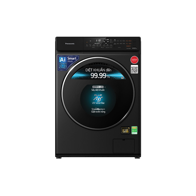Máy giặt sấy Panasonic Inverter 10.5 kg NA-V105FR1BV - Hàng chính hãng - Giao tại Hà Nội và 1 số tỉnh toàn quốc