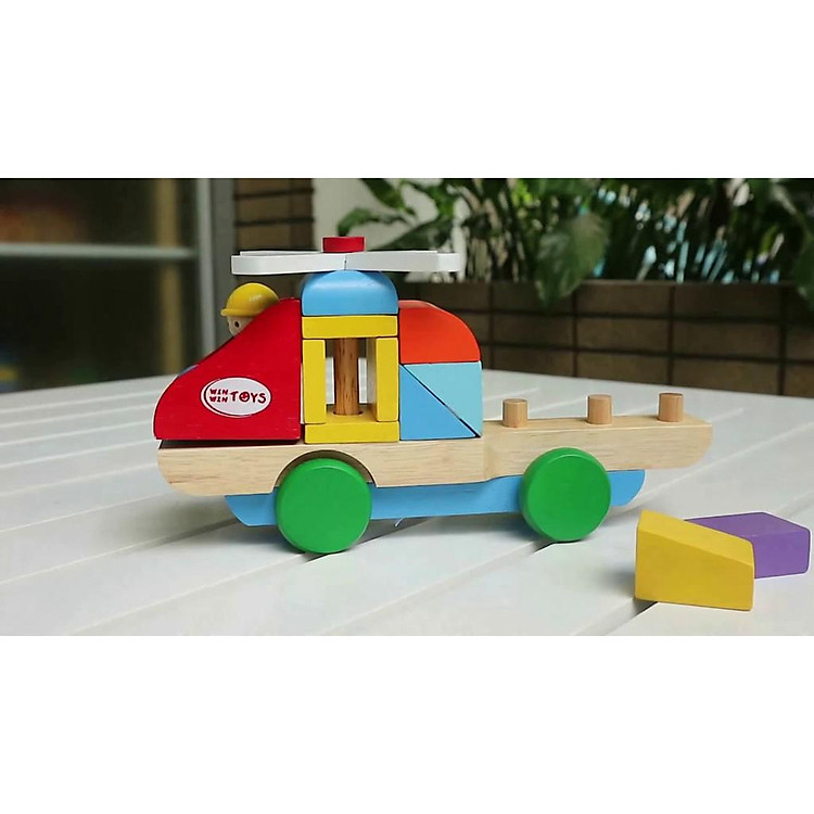 Đồ chơi gỗ Trực thăng lắp ráp Winwintoys Chính hãng Ưu đãi - Hình ảnh 4