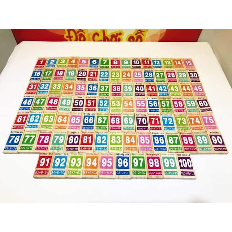 Bộ Domino Số 100 Đồ Chơi Gỗ Chính hãng Giá tốt - Hình ảnh 5