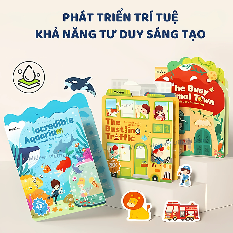 Sticker dán Mideer cho bé - Nhiều lần sử dụng Chính hãng Tiết kiệm - Hình ảnh 4