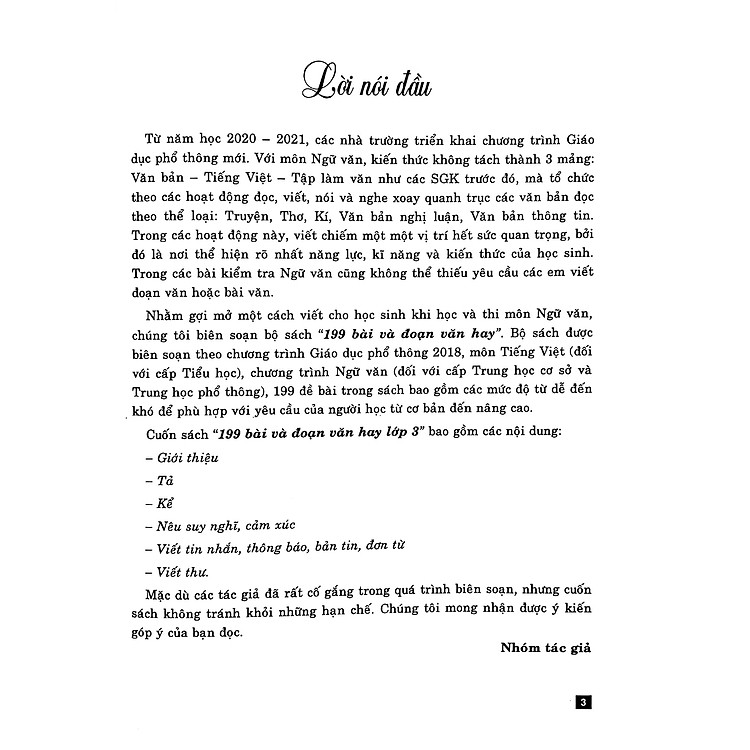 199 Bài Và Đoạn Văn Hay Lớp 3 - Ảnh 2