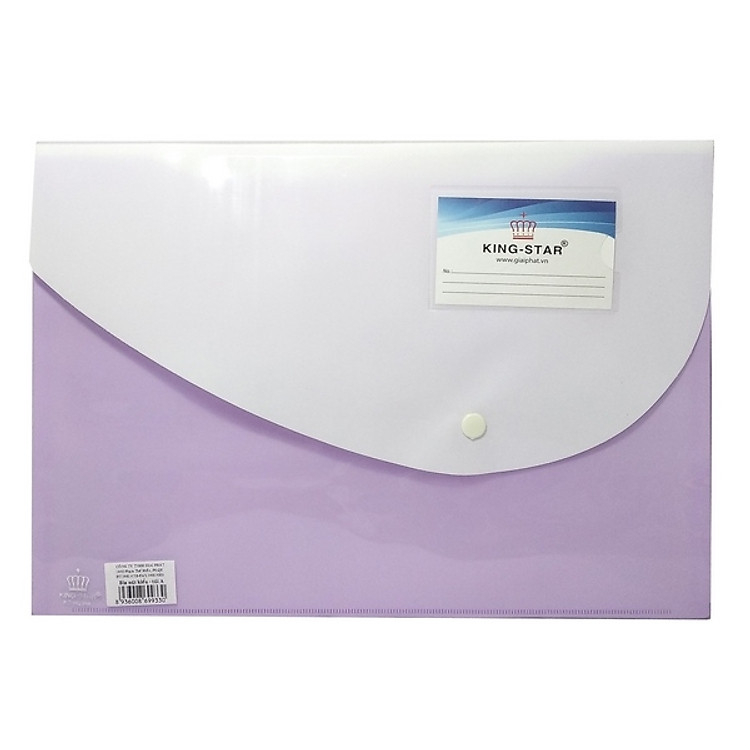 Bìa Nút Kiểu Túi A King-Star W-230A - Tím - Ảnh 2
