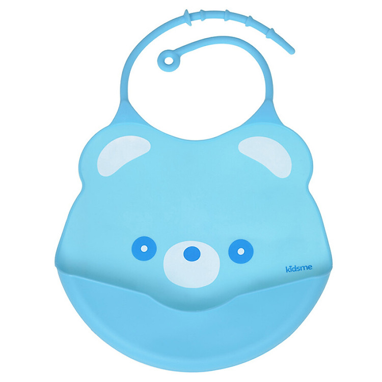 Yếm Ăn Silicone Cho Bé Không Thấm Nước Kidsme