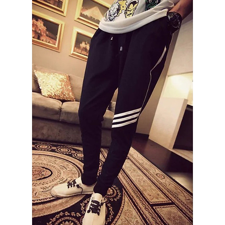 Quần jogger thun nam 3 sọc QJT06