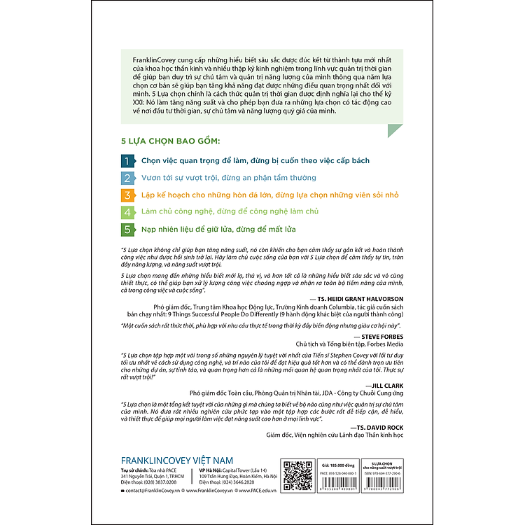 5 Lựa Chọn Cho Năng Suất Vượt Trội (The 5 Choices To Extraordinary Productivity) - Ảnh 3