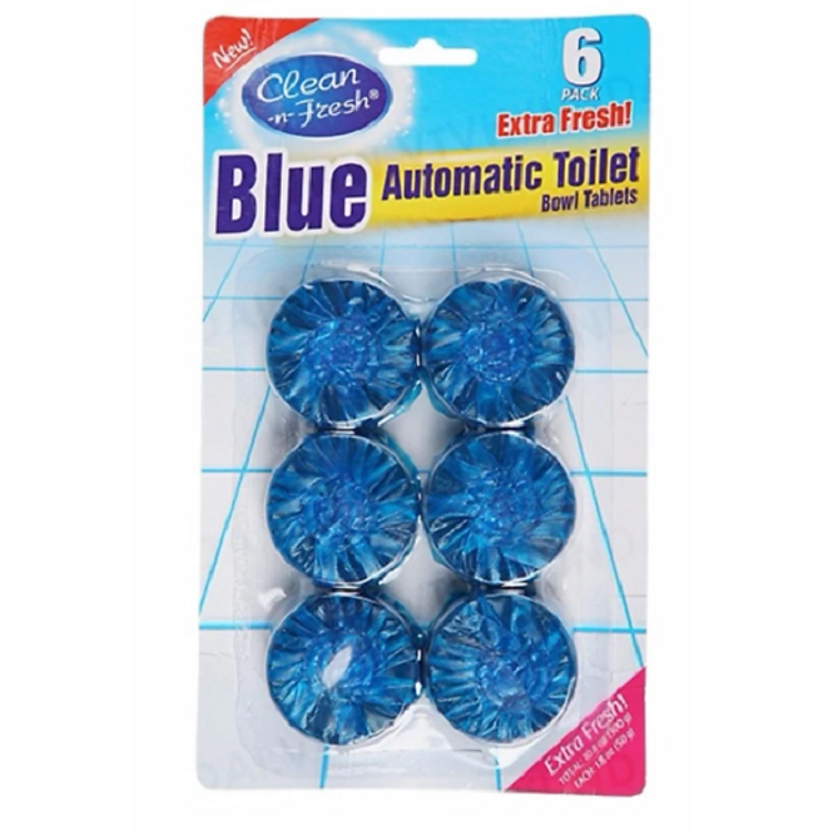 6 Viên Khử Mùi Và Tẩy Bồn Cầu BLUE CLEAN-n-FRESH (6 viên x 50g/viên)